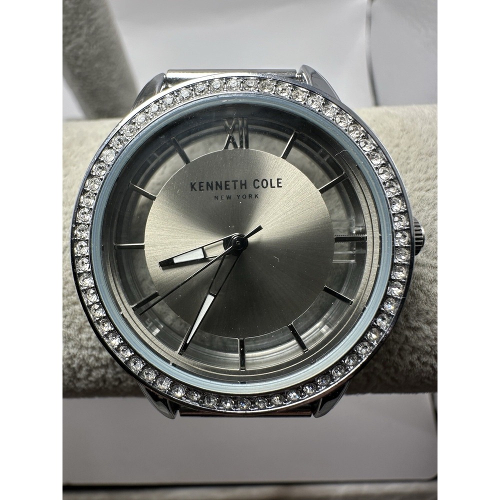 Kenneth Cole KC50321002 Ladies Watch New Battery 36MM 8.5" Crystals Mesh Band A6